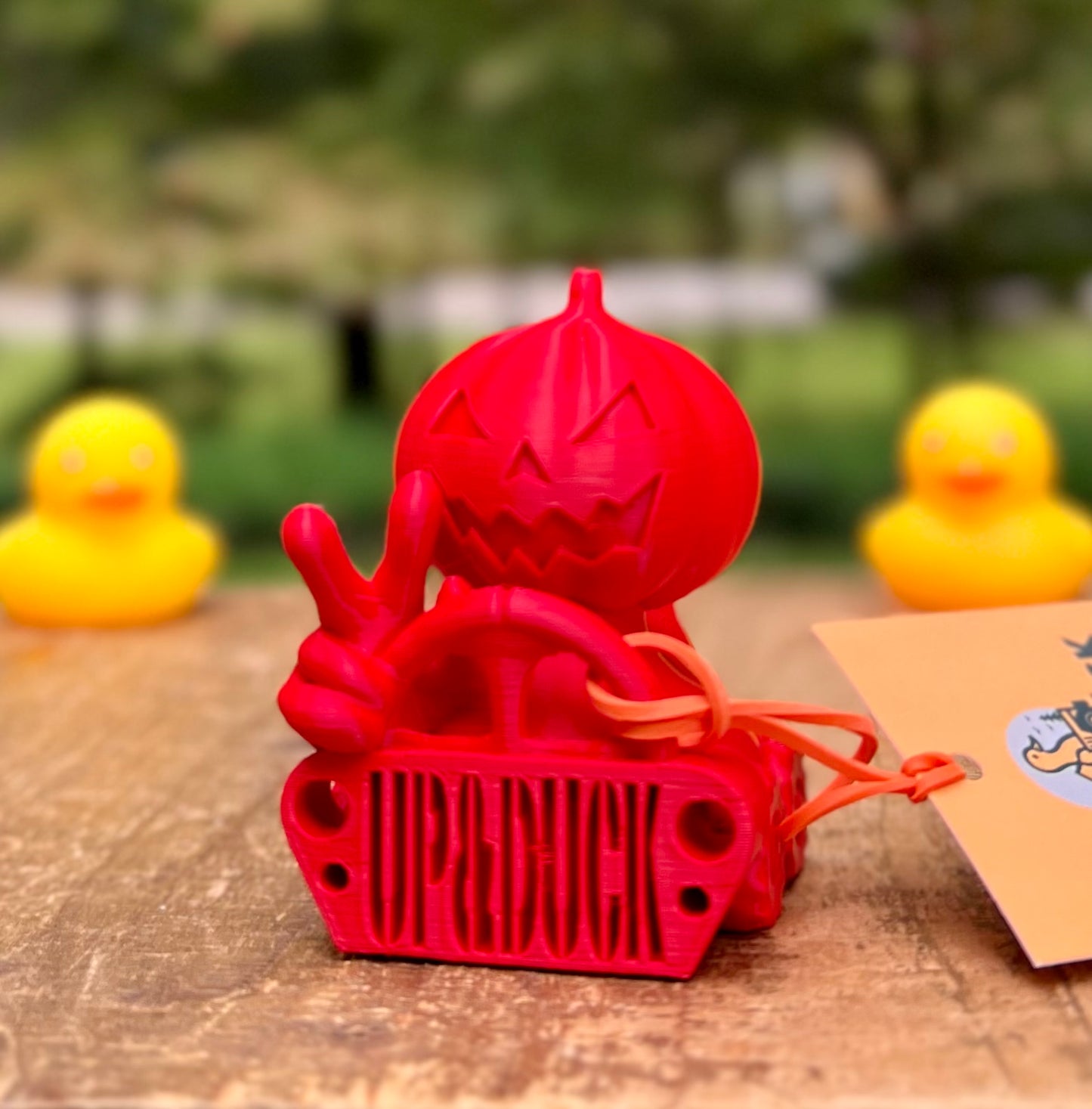 Pumpkin Jeep Duck