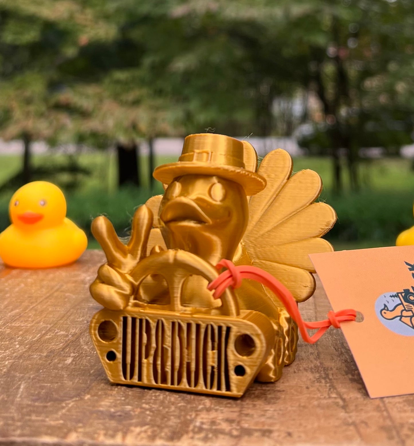 TURKEY Thanksgiving Jeep Dash Duck