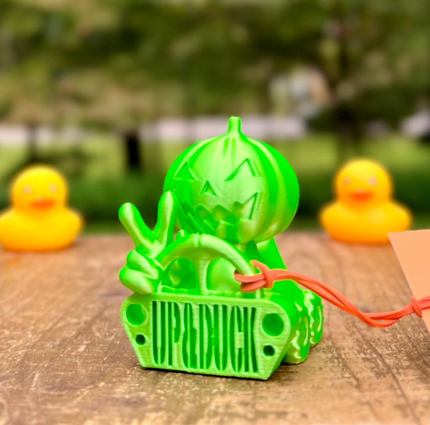 Pumpkin Jeep Duck