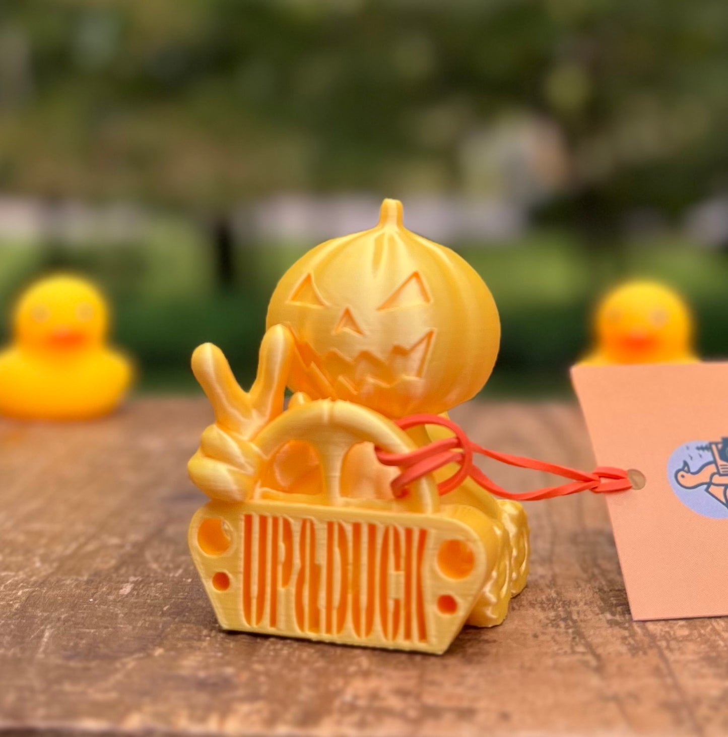 Pumpkin Jeep Duck
