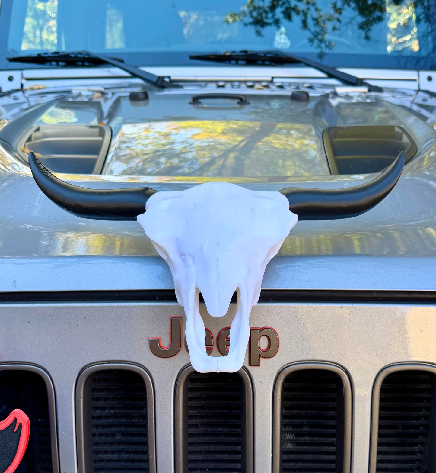 Cow Skull Magnetic Emblem