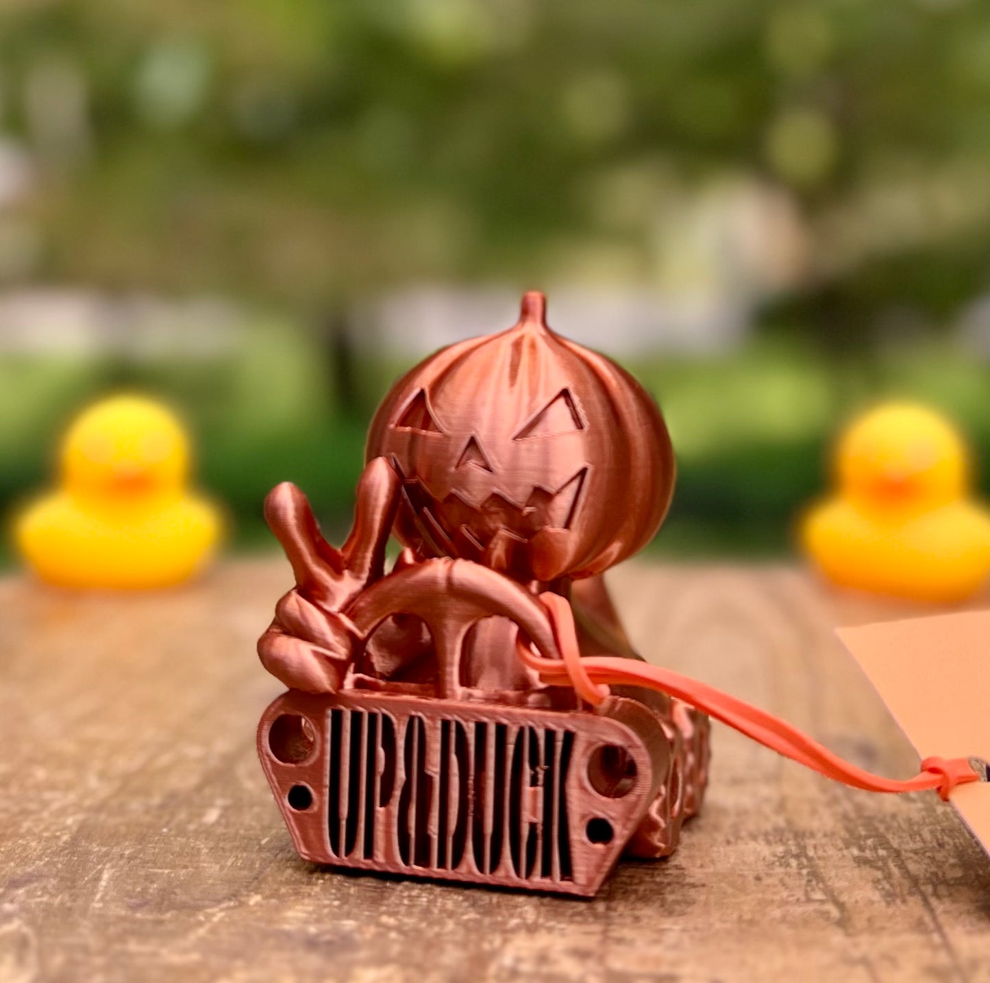 Pumpkin Jeep Duck
