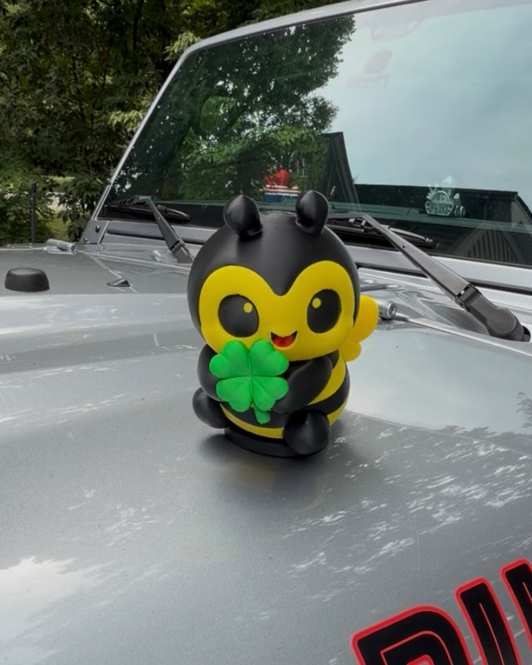 Bee with clover