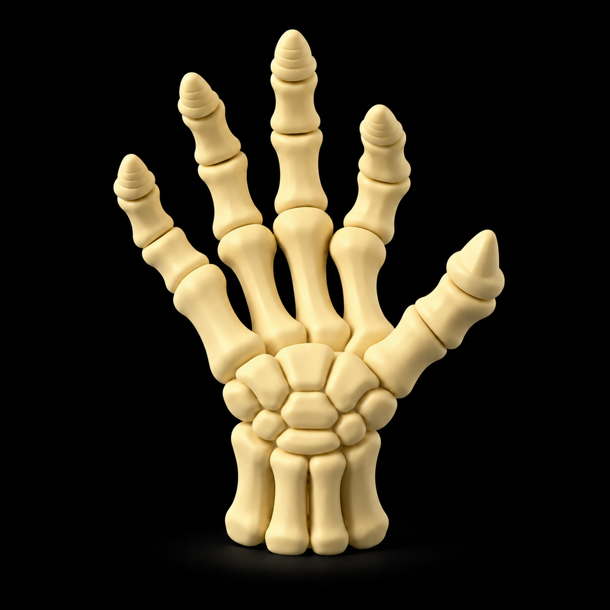 Right and left skeleton hand magnetic package