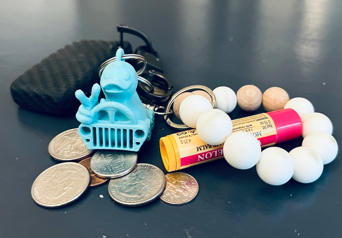 DUDE Duck Keychain