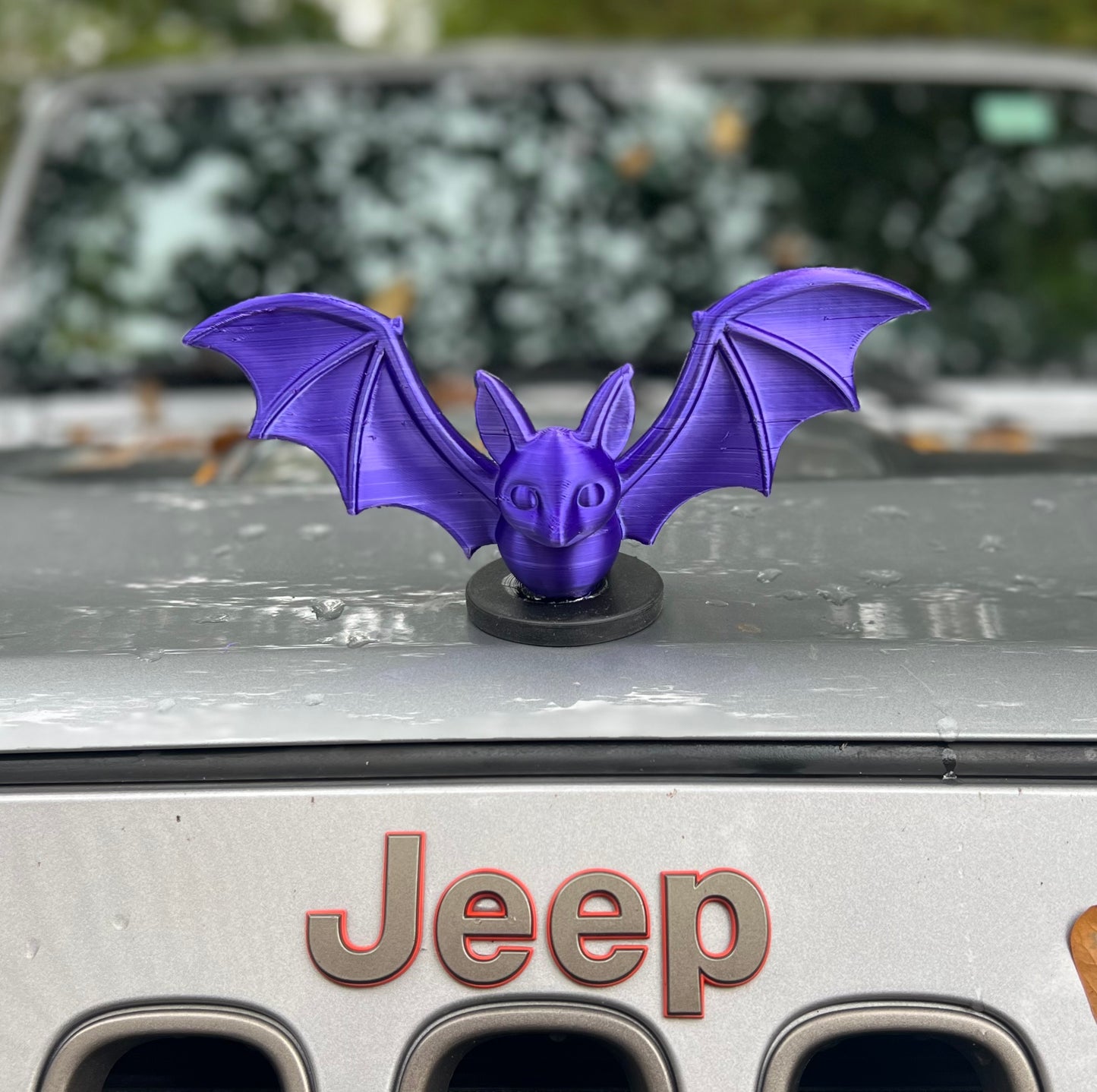 BIG BAT Magnetic Emblem - Halloween Hood Ornament