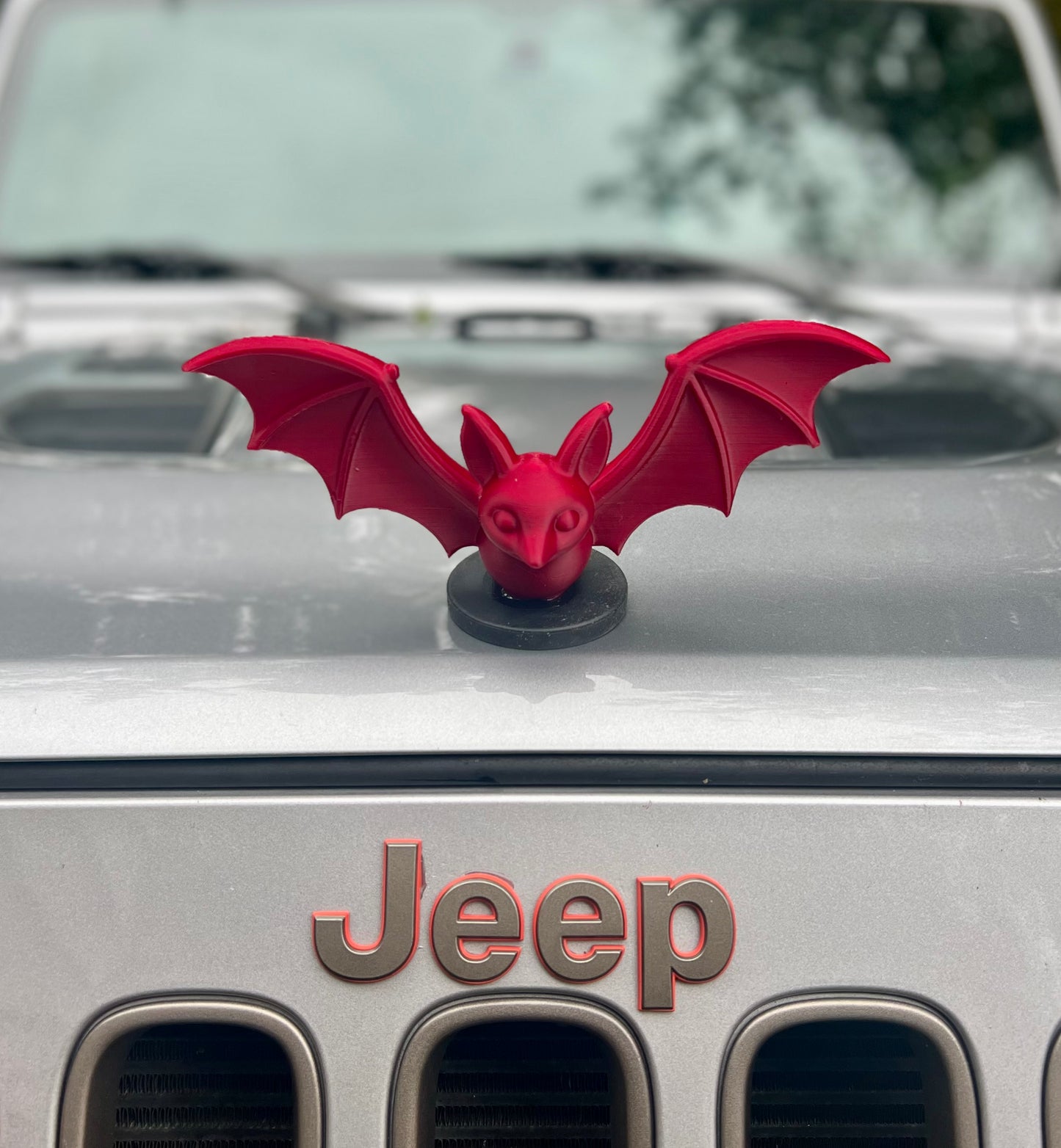 BIG BAT Magnetic Emblem - Halloween Hood Ornament