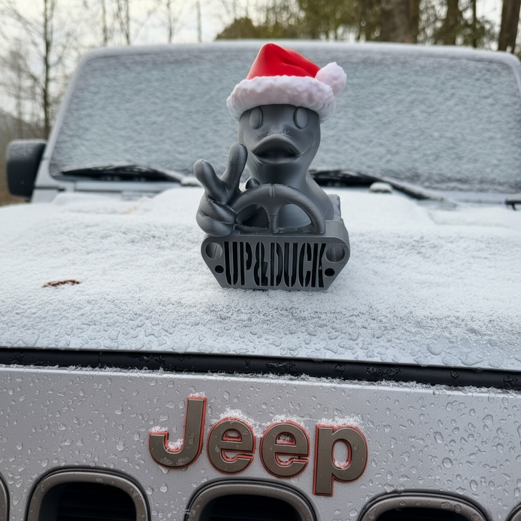 BIG SANTA Magnetic Christmas Jeep Duck