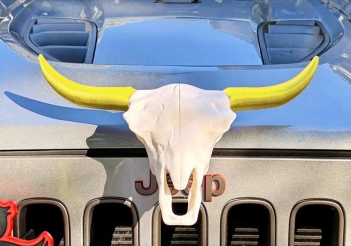 Cow Skull - Magnetic Ride Emblem