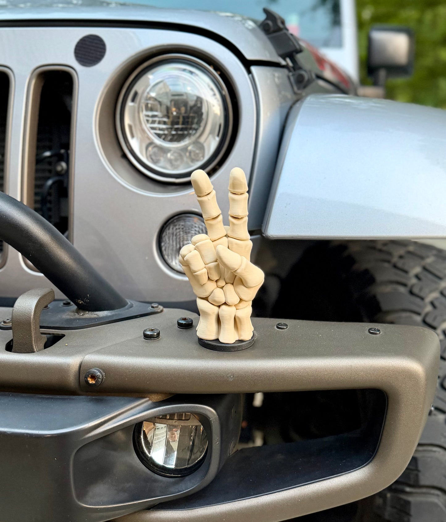 Skeleton Hand Car Topper - Magnetic Vehicle Accessory
