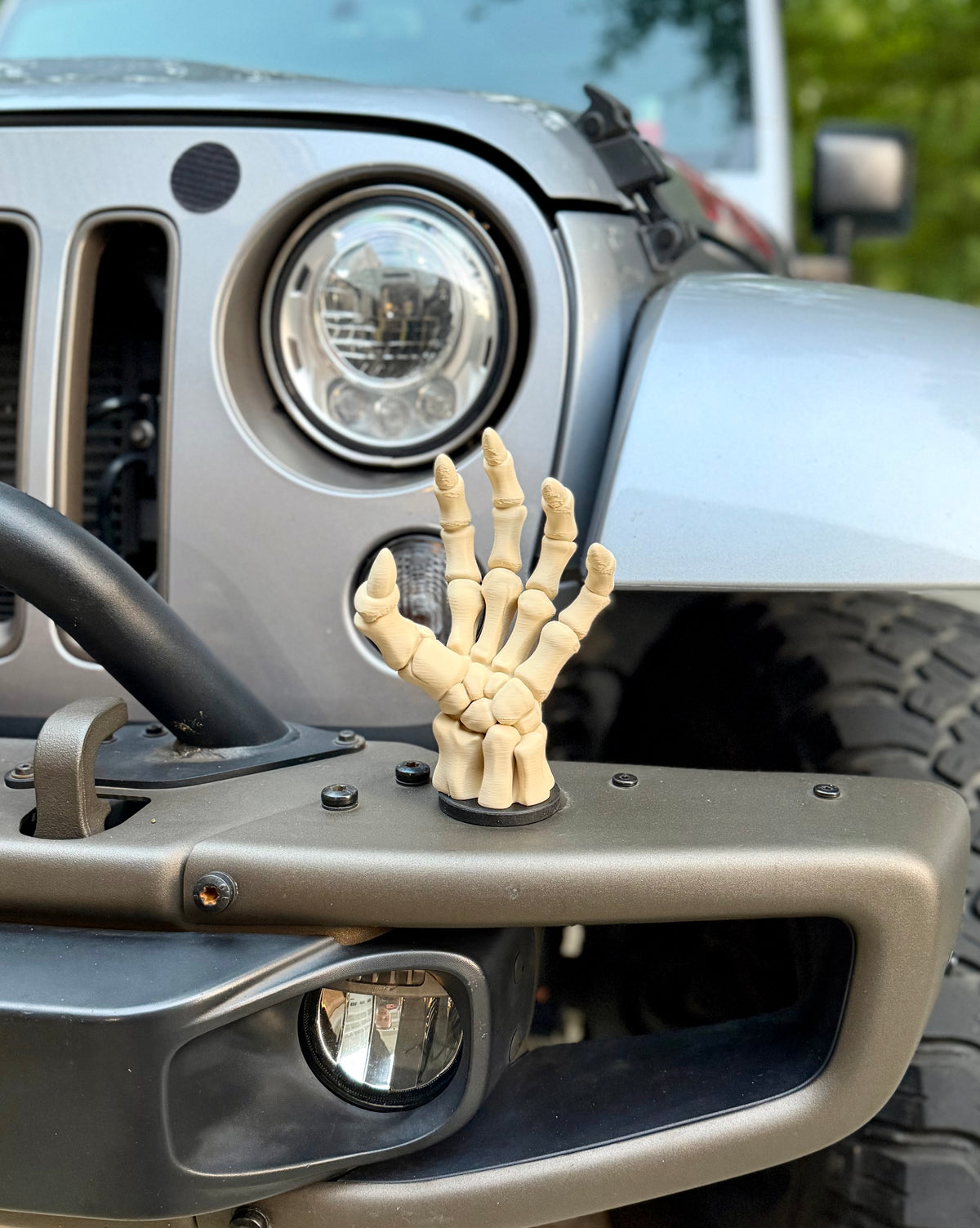 Skeleton Hand Car Topper - Magnetic Vehicle Accessory