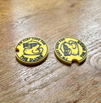 Funny Jeep Coasters for Cup Holders – “I’m Just Here for the Ducks”