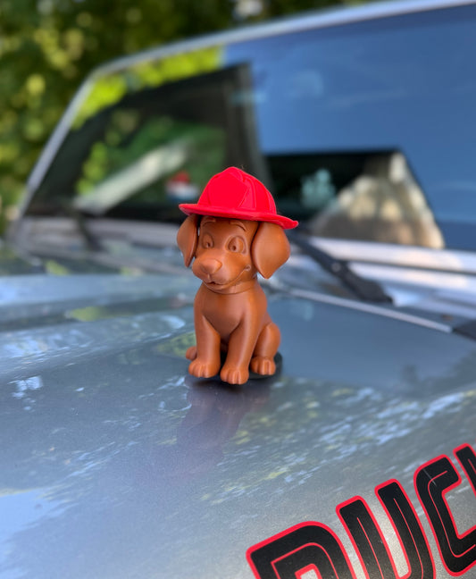 Firefighter Dog – Magnetic Hood Ornament