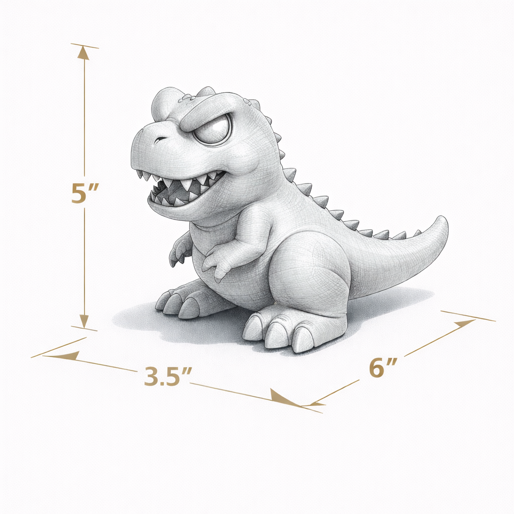 BIG T-Rex Dinosaur - Magnetic Vehicle Accessory