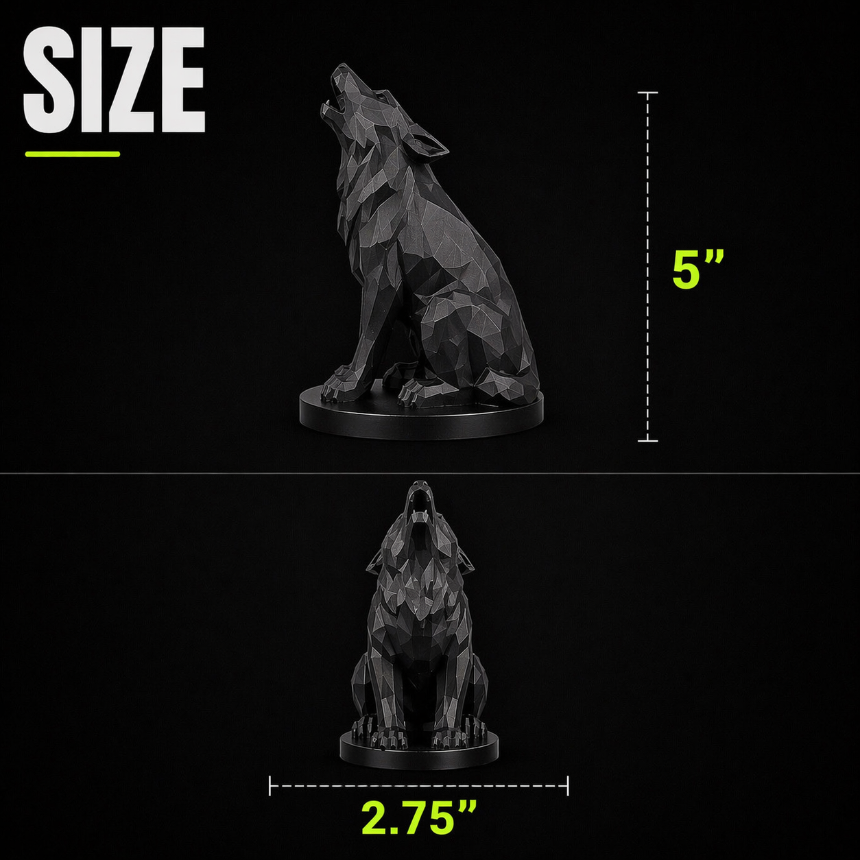 Howling Wolf – Edge Series Magnetic Vehicle Accessory