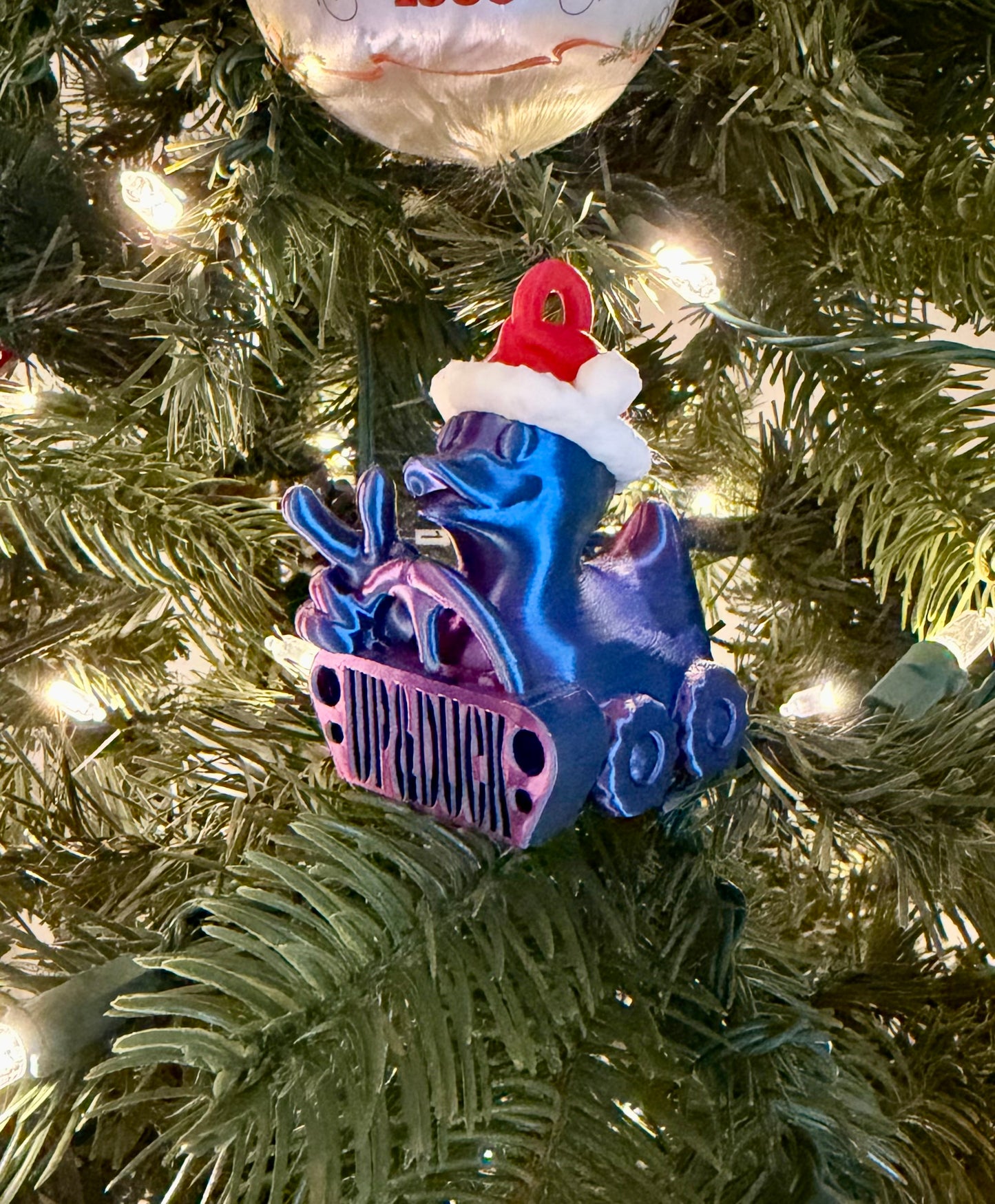 Santa Duck Christmas Ornament