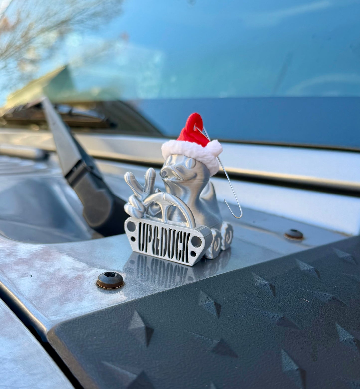 Santa Duck Christmas Ornament