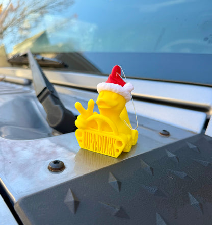 Santa Duck Christmas Ornament