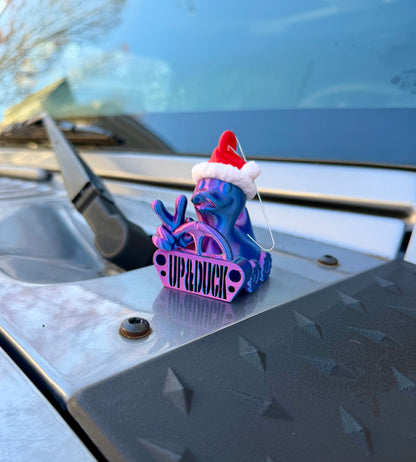 Santa Duck Christmas Ornament