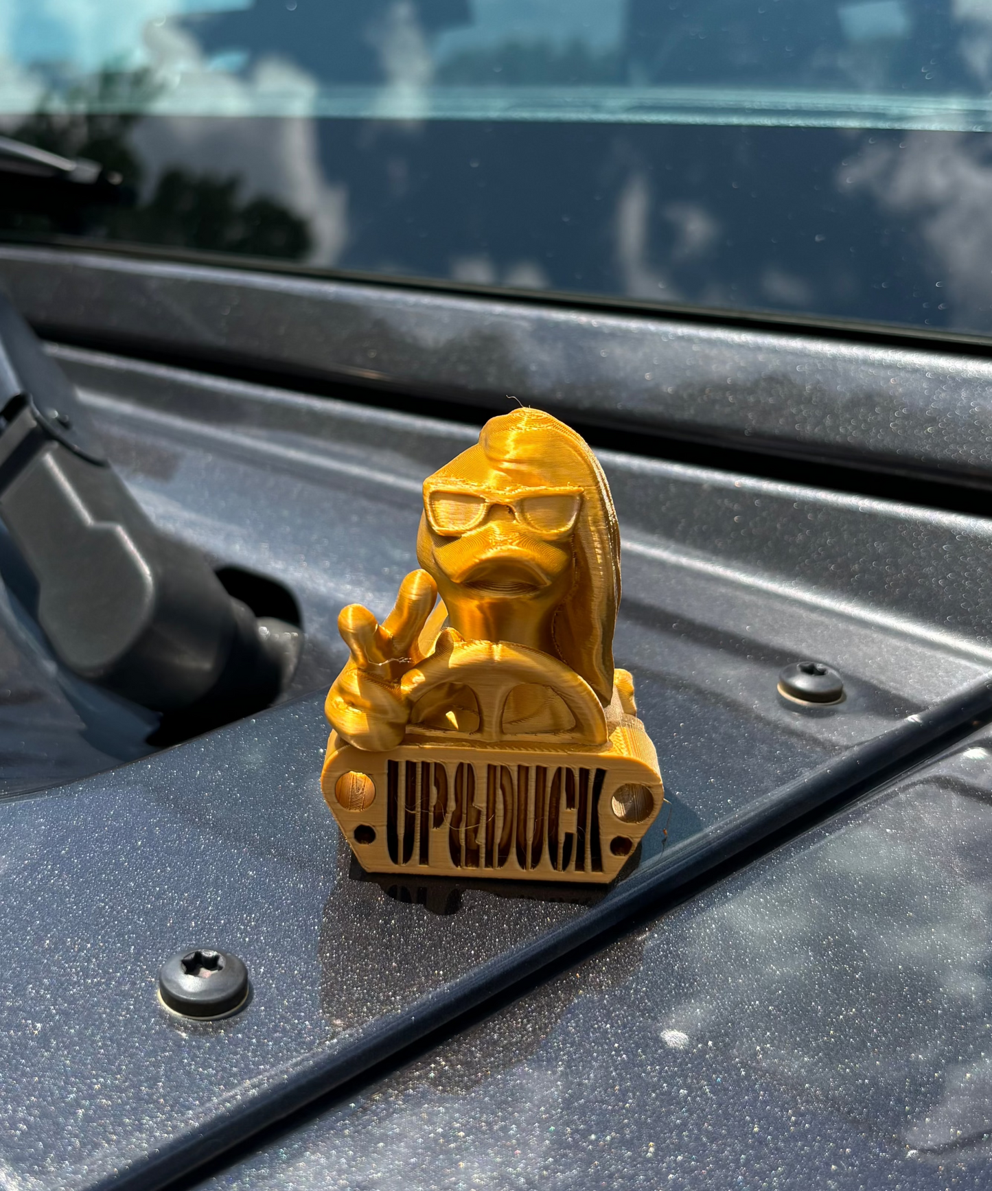 Hey Girl Gold Jeep Duck