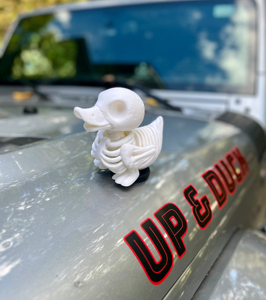 BIG Skeleton Duck - Magnetic Emblem