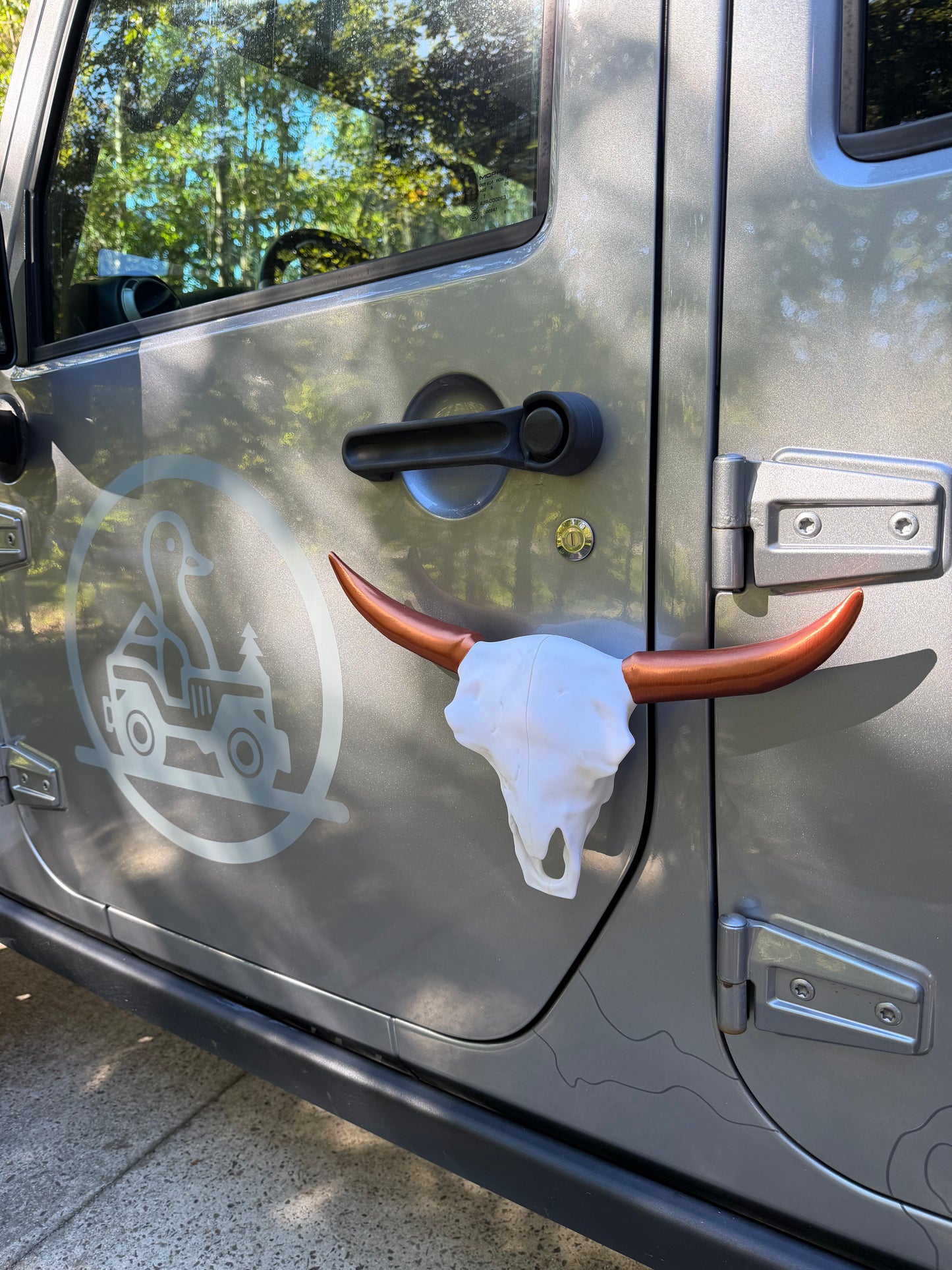 Cow Skull Magnetic Emblem