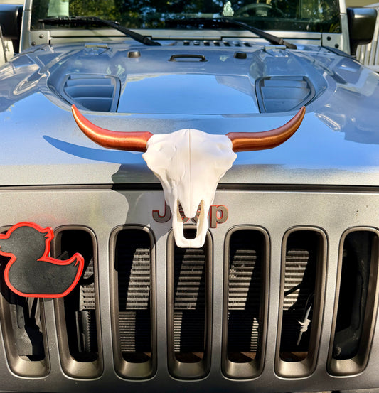 Cow Skull Magnetic Emblem