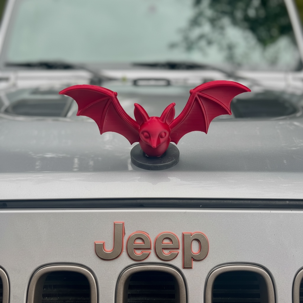 BIG BAT Magnetic Emblem - Exterior Hood Ornament