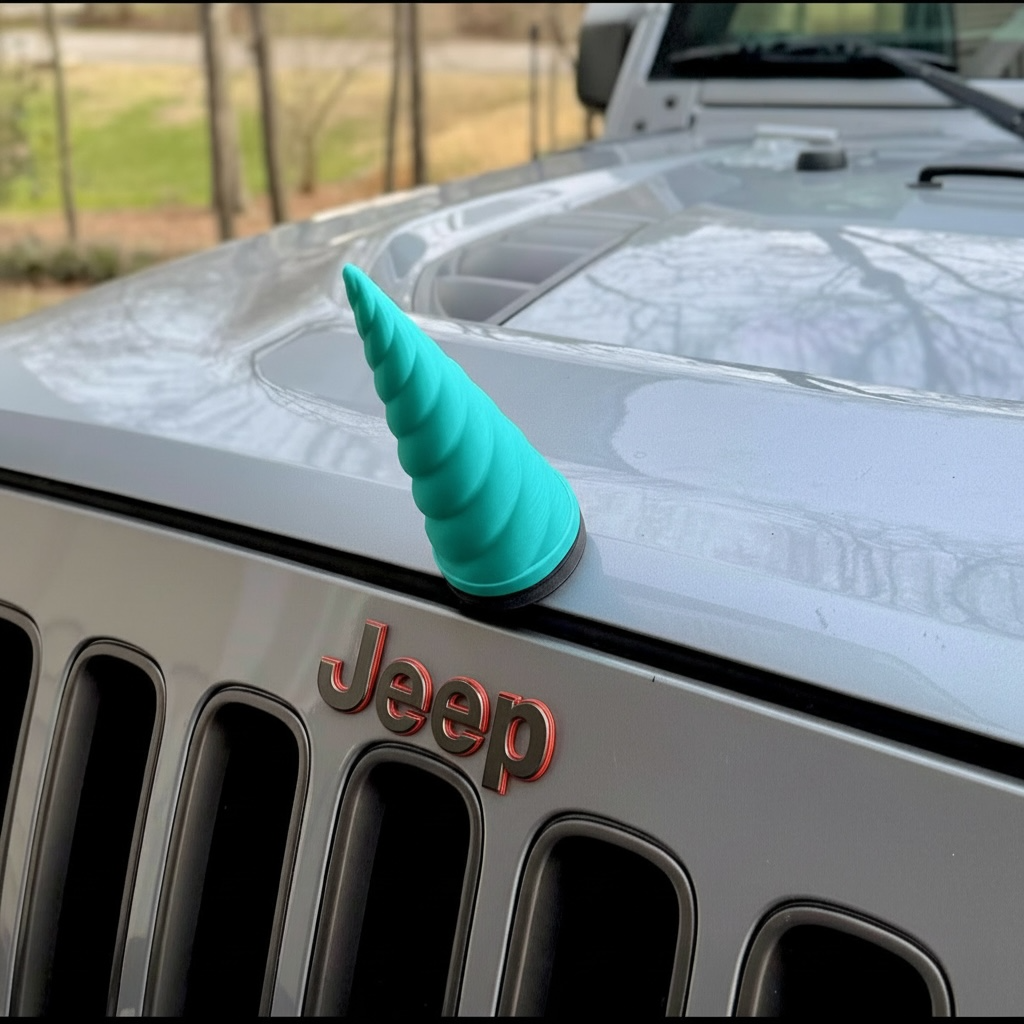 Magnetic Unicorn Horn – Magical Vehicle Accessory