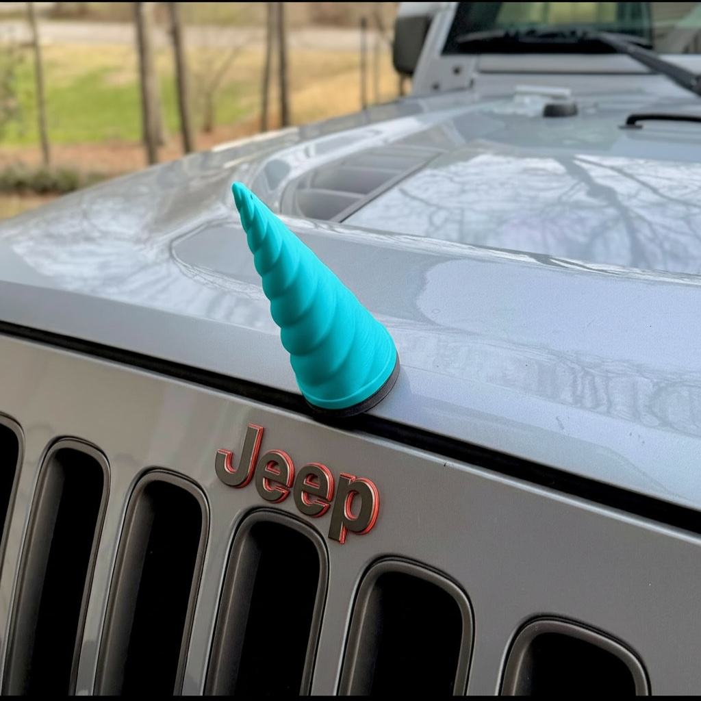 Magnetic Unicorn Horn – Magical Vehicle Accessory