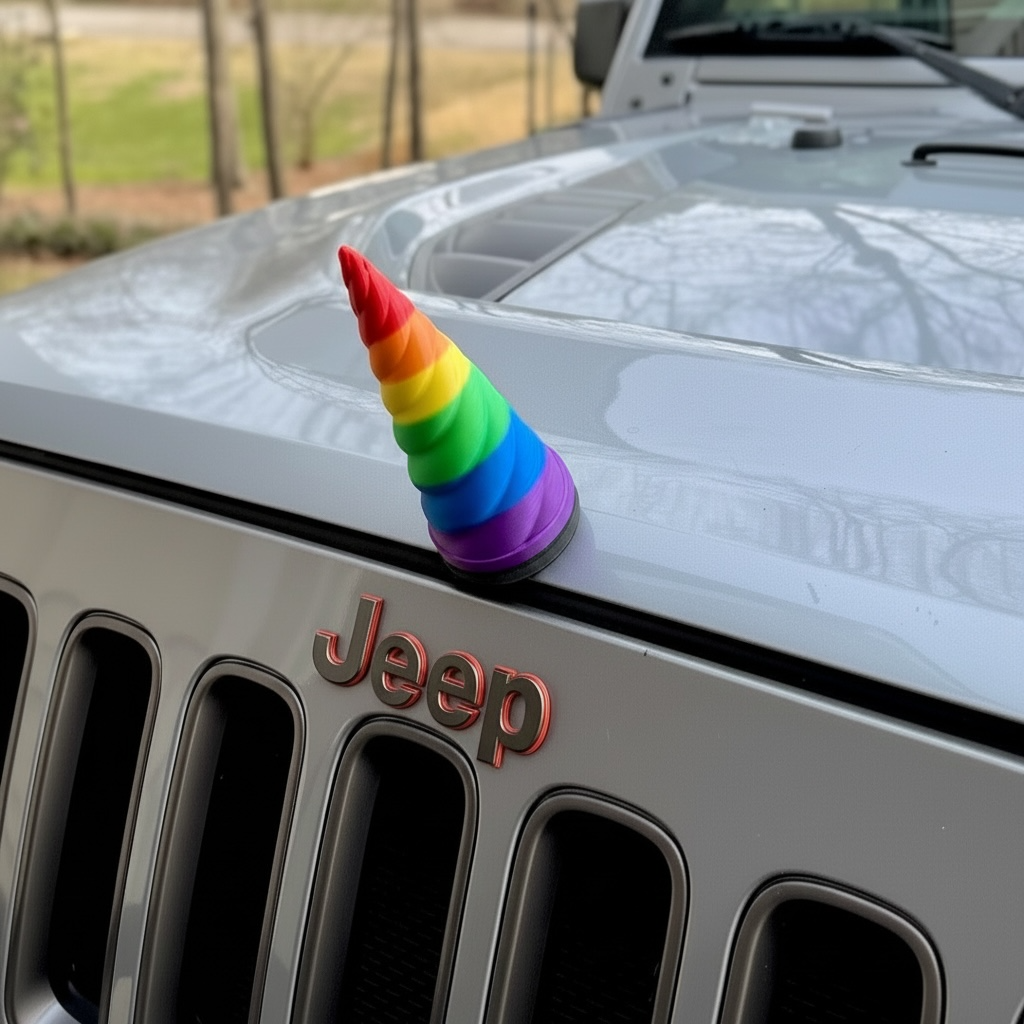 Magnetic Unicorn Horn – Magical Vehicle Accessory