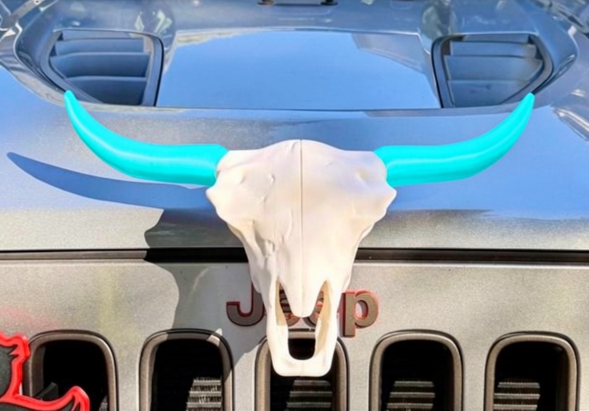 Cow Skull - Magnetic Ride Emblem