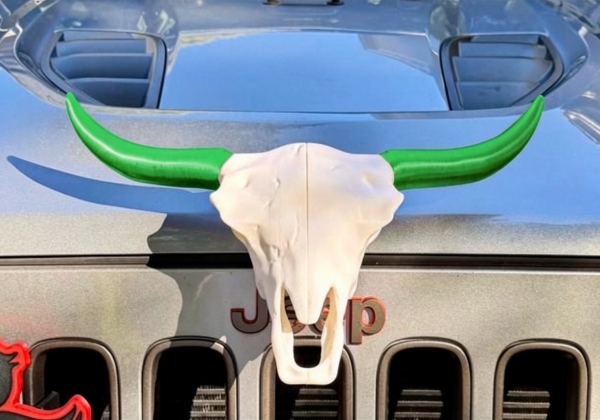 Cow Skull - Magnetic Ride Emblem